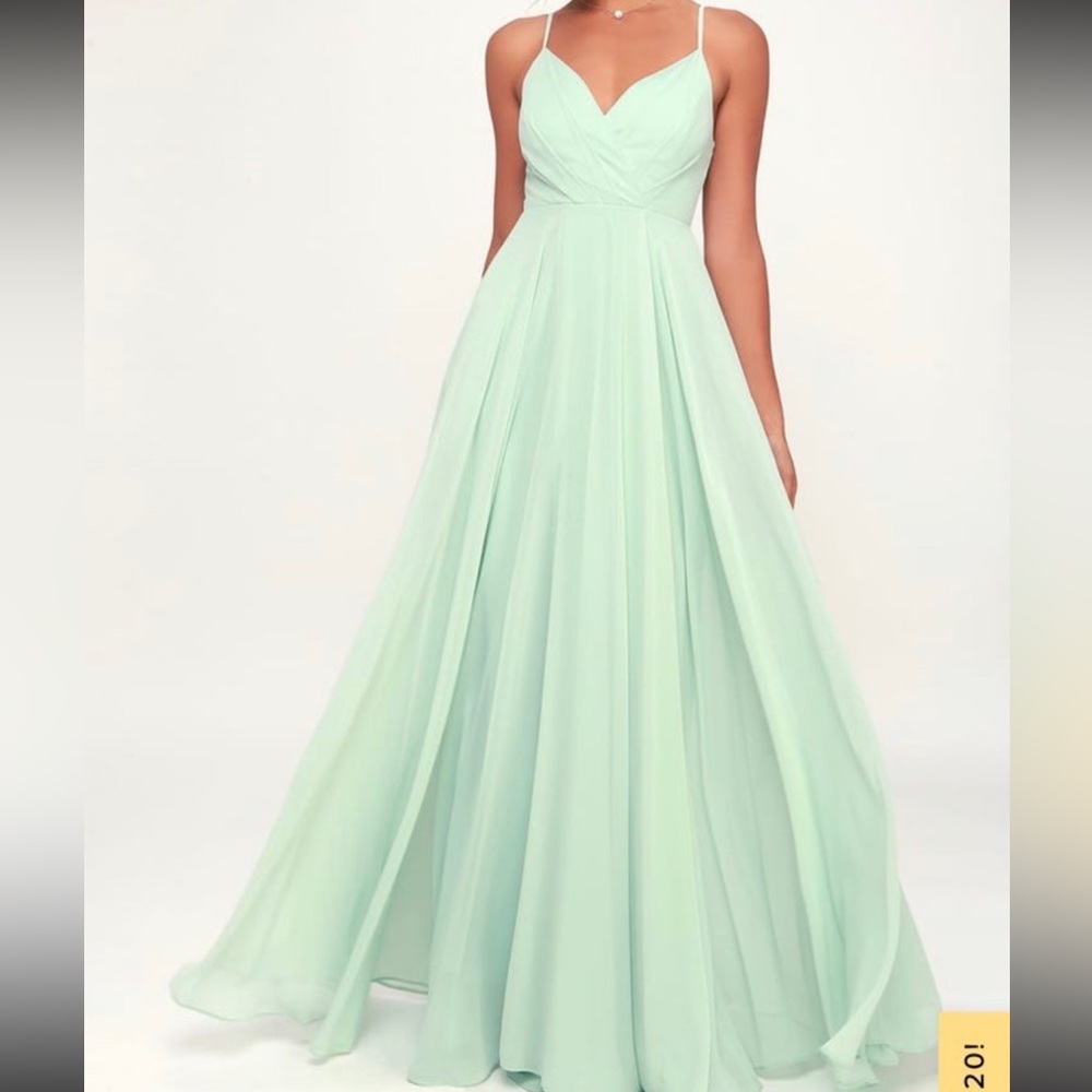All about love mint green dress